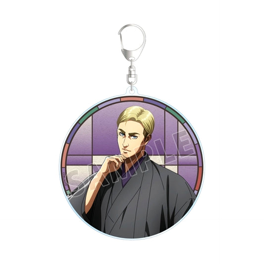 TV Anime Attack on Titan Newly Drawn Erwin Japanese Clothes ver. BIG Acrylic Keychain Goods - Keychain [NEW]