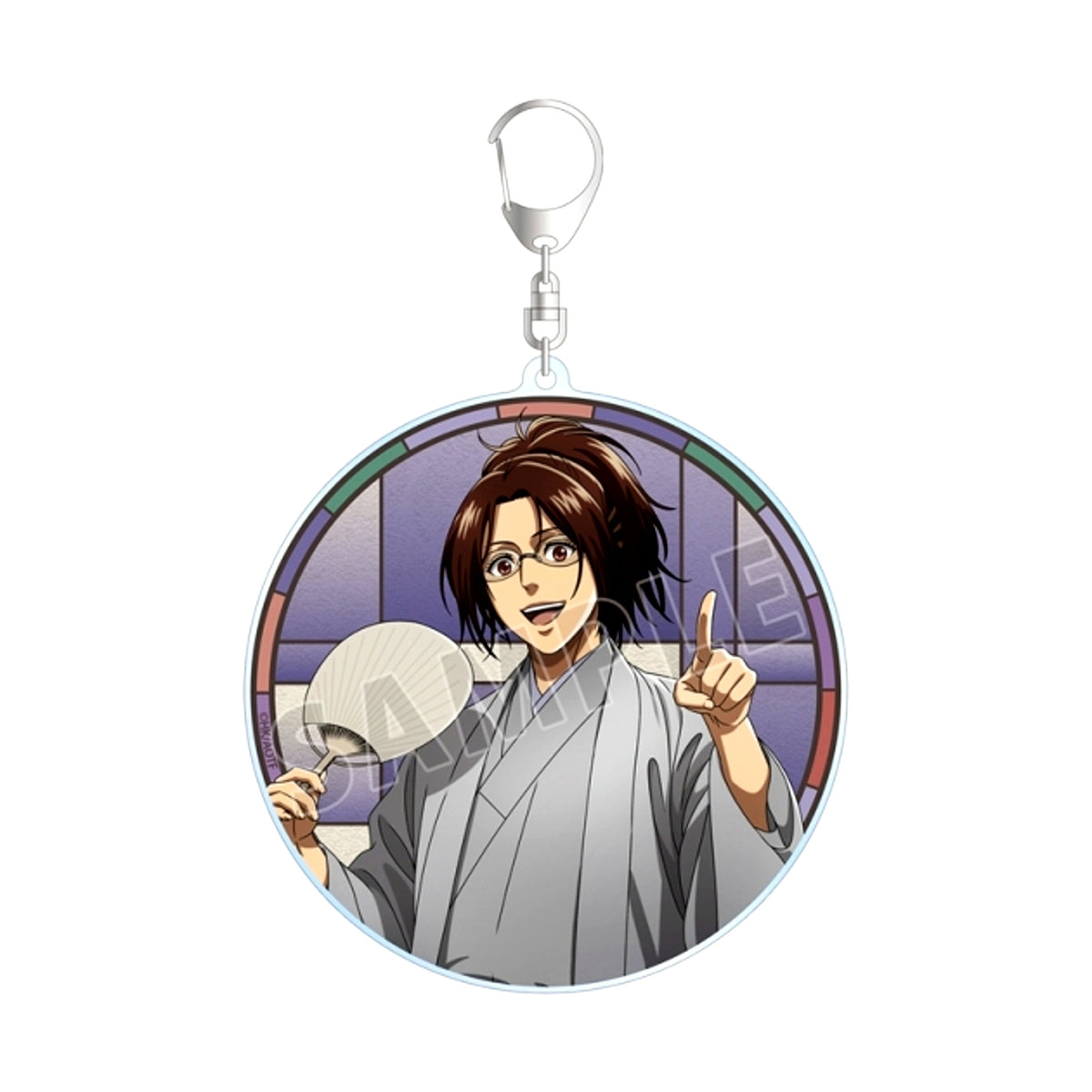 TV Anime Attack on Titan Newly Drawn Hange Japanese Clothes ver. BIG Acrylic Keychain Goods - Keychain [NEW]