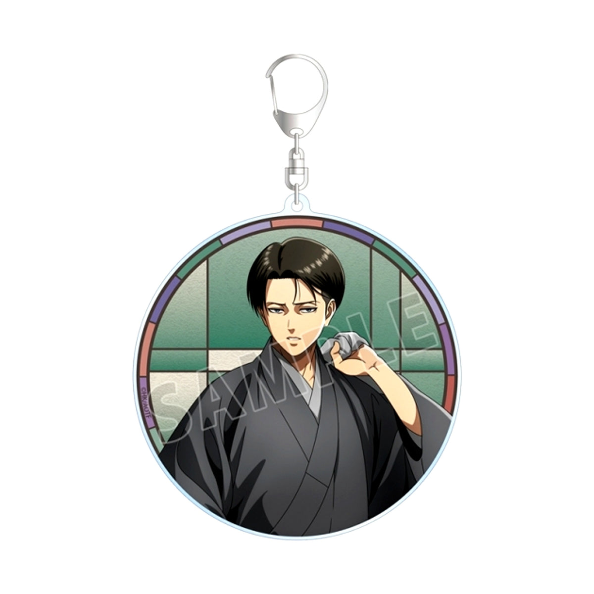 TV Anime Attack on Titan Newly Drawn Levi Japanese Clothes ver. BIG Acrylic Keychain Goods - Keychain [NEW]
