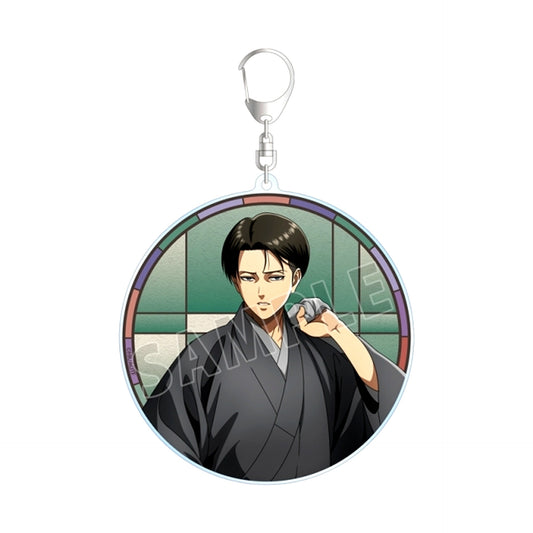 TV Anime Attack on Titan Newly Drawn Levi Japanese Clothes ver. BIG Acrylic Keychain Goods - Keychain [NEW]