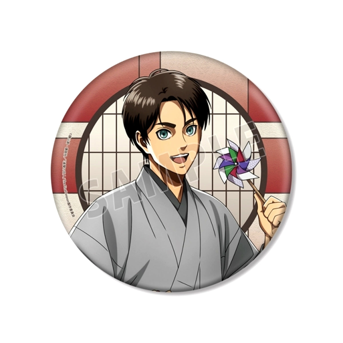 TV Anime Attack on Titan Newly Drawn Ellen Japanese Clothes ver. BIG Button Goods - Badge [NEW]