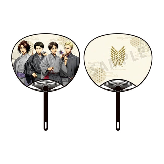 TV Anime Attack on Titan Newly Drawn Group Kimono ver. Uchiwa Fan [NEW]
