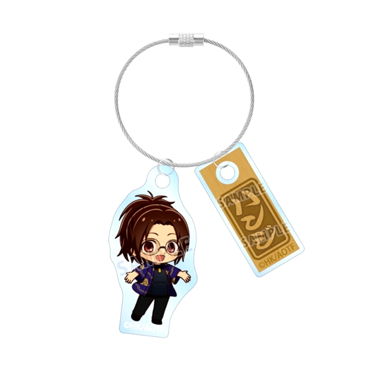 TV Anime Attack on Titan Hange Chibi Character Happi Coat ver. Double Wire Acrylic Keychain [NEW]