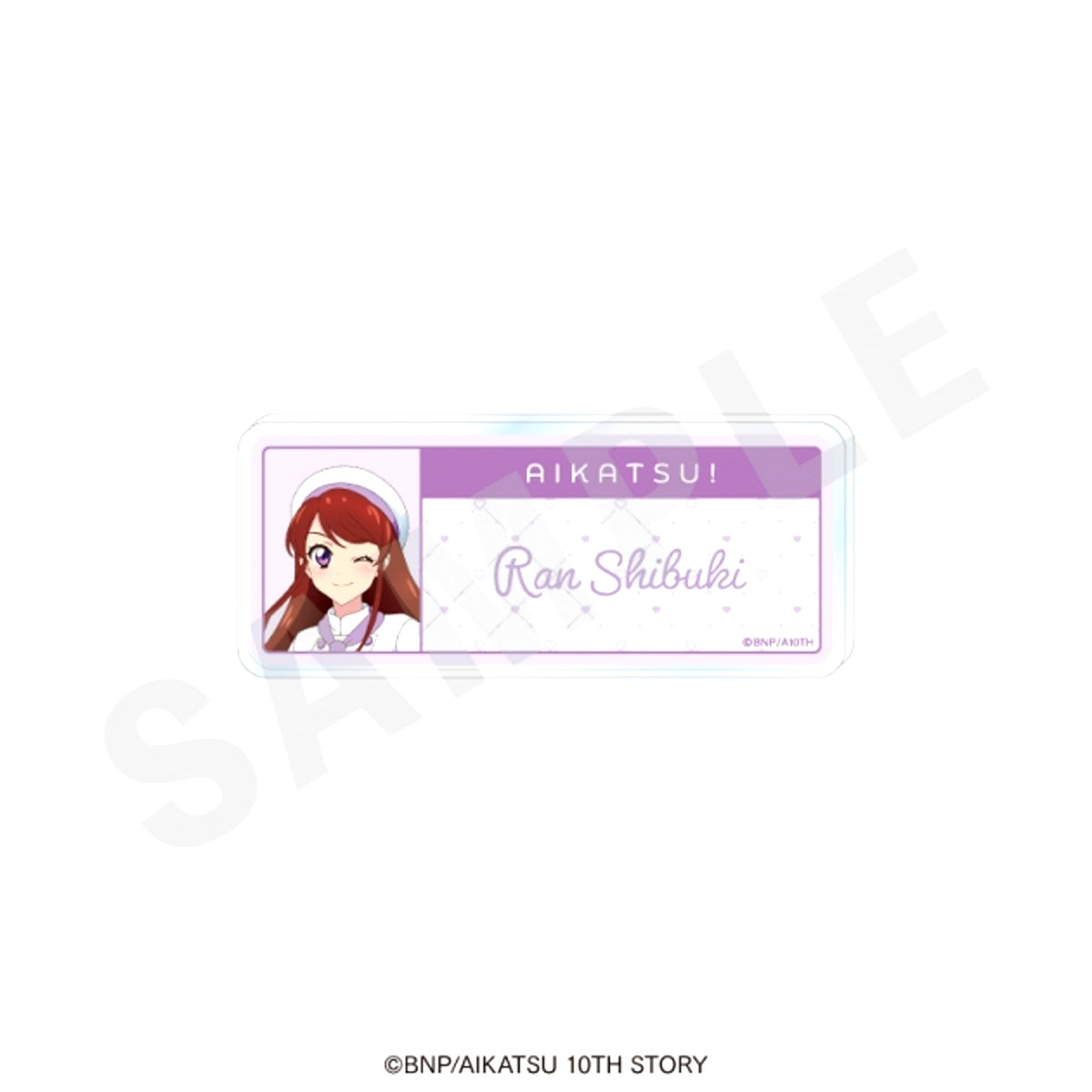 Aikatsu! 10th Story: Mirai e no Starway Name Badge Patissier ver. (Ran Shibuki) [NEW]