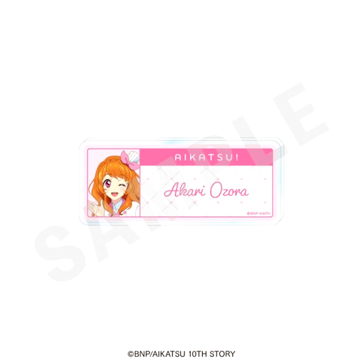 Aikatsu! 10th Story: Mirai e no Starway Name Badge Patissier ver. (Akari Ozora) [NEW]