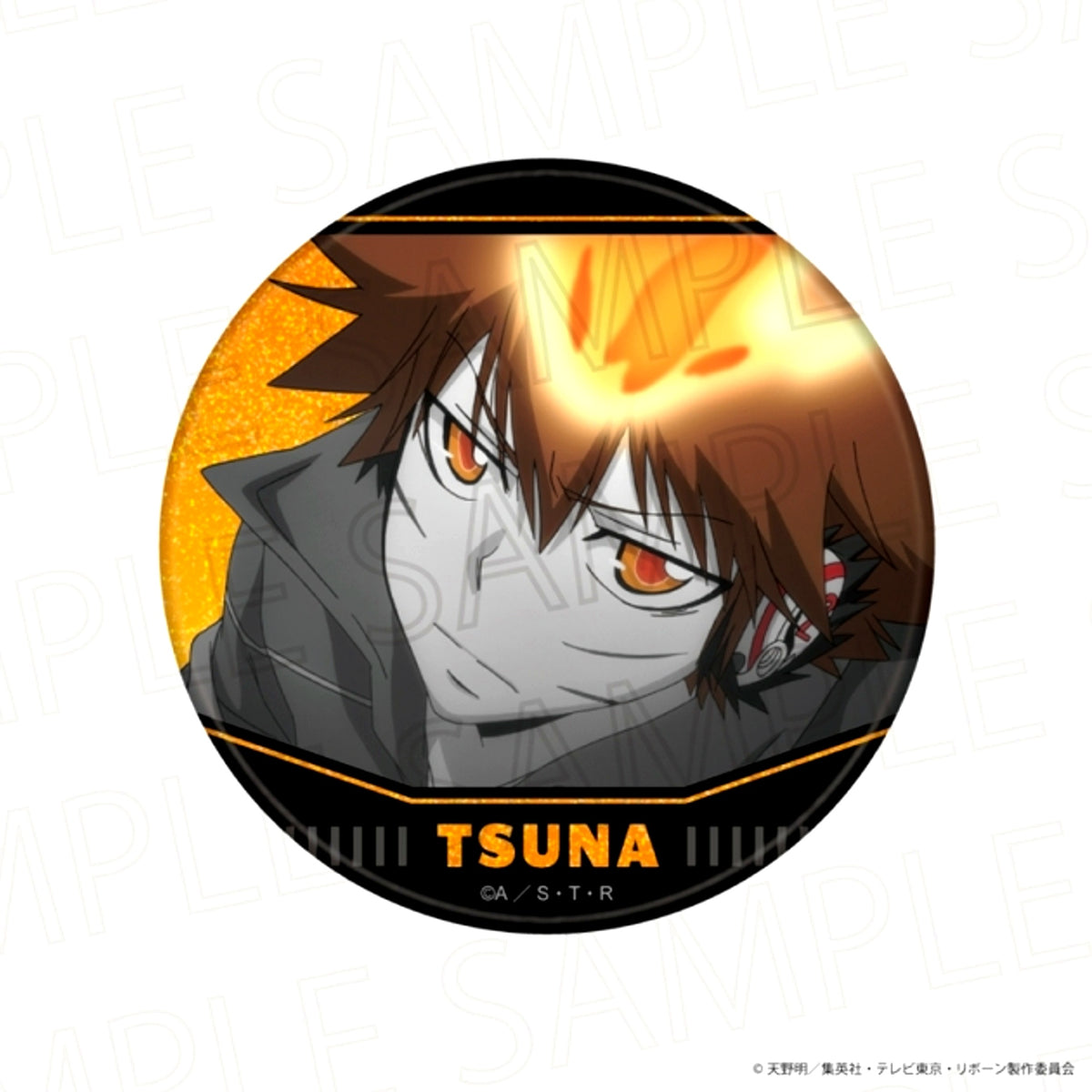TV Anime Katekyo Hitman Reborn! Glitter Can Badge Tsunayoshi Sawada (Accent Color) [NEW]