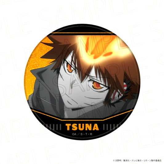 TV Anime Katekyo Hitman Reborn! Glitter Can Badge Tsunayoshi Sawada (Accent Color) [NEW]
