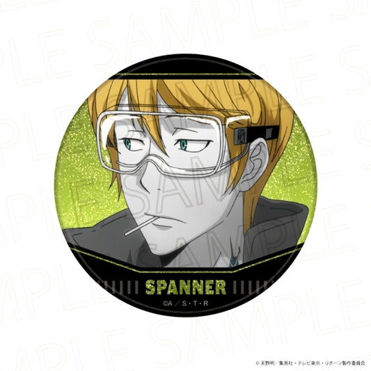 TV Anime Katekyo Hitman Reborn! Glitter Can Badge Spanner (Accent Color) [NEW]