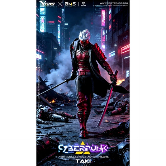 VTOYS x BMS x CF Cyberpunk Series Samurai Scarlet Daybreak 1/12 Action Figure [NEW]