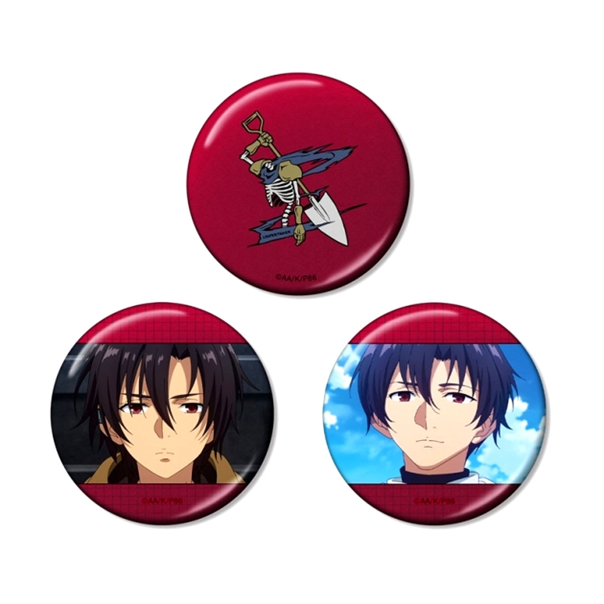 TV Anime 86 -Eighty Six- Shinei Nouzen Metallic Can Badge Set of 3 (Reissue) [NEW]