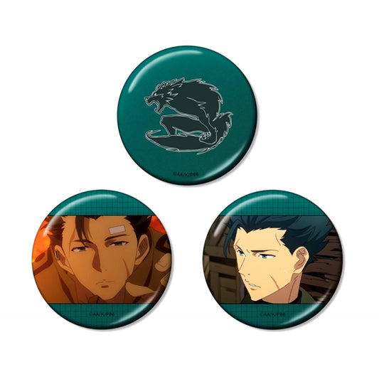 TV Anime 86 -Eighty Six- Raiden Shuga Metallic Can Badge Set of 3 (Reissue) [NEW]