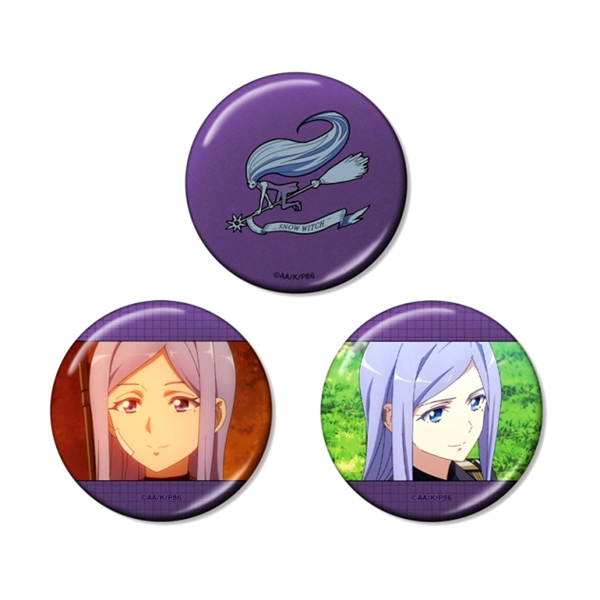 TV Anime 86 -Eighty Six- Anju Emma Metallic Can Badge Set of 3 (Reissue) [NEW]
