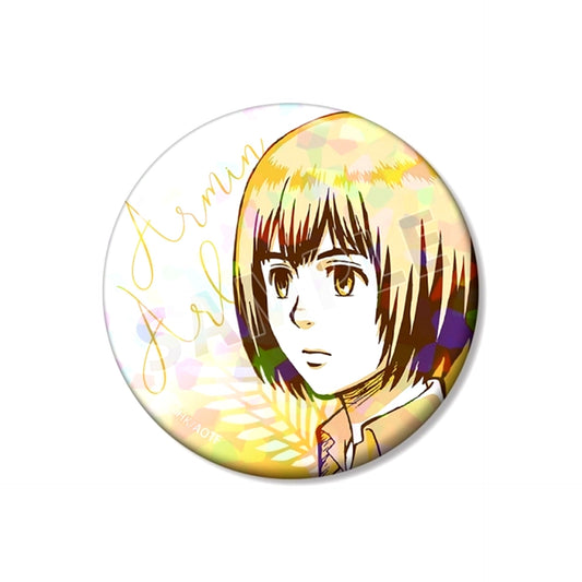 TV Anime Attack on Titan Armin Color Palette Ver. 75mm Hologram Button Goods - Badge Resale [NEW]