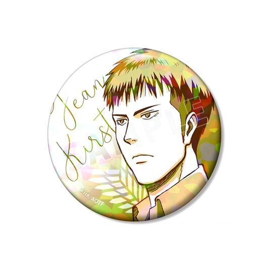 TV Anime Attack on Titan Jean Color Palette Ver. 75mm Hologram Button Goods - Badge Resale [NEW]