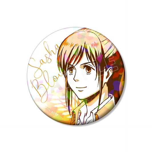 TV Anime Attack on Titan Sasha Color Palette Ver. 75mm Hologram Button Goods - Badge Resale [NEW]