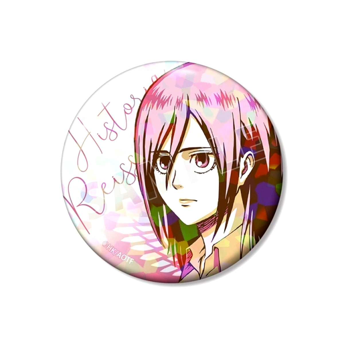 TV Anime Attack on Titan Historia Color Palette Ver. 75mm Hologram Can Badge (Reissue) [NEW]