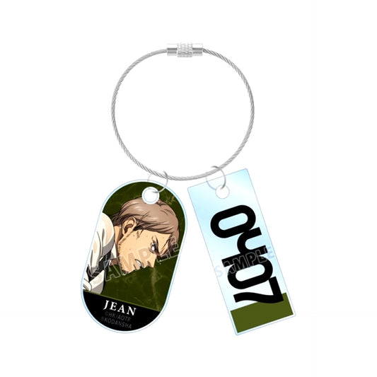 TV Anime Attack on Titan Newly Drawn Illustration Jean Fighting Back ver. Double Wire Acrylic Keychain (Reissue) [NEW]