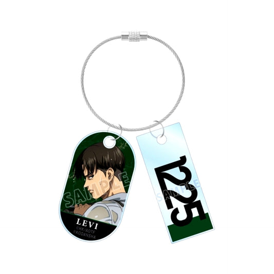 TV Anime Attack on Titan Newly Drawn Illustration Levi Fighting Back ver. Double Wire Acrylic Keychain (Reissue) [NEW]