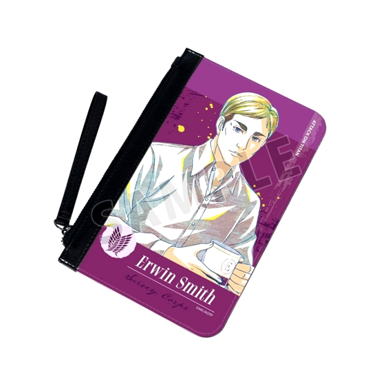 TV Anime Attack on Titan Newly Drawn Erwin Tea Time ver. Ani-Art PU Leather Flat Pouch (Reissue) [NEW]