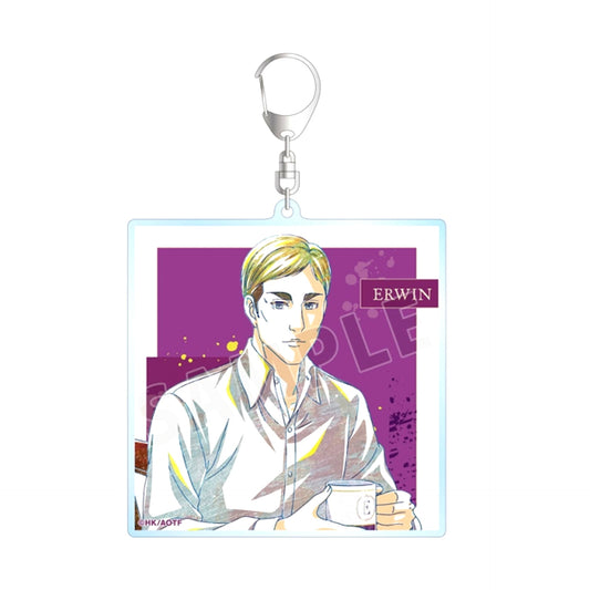 TV Anime Attack on Titan Newly Drawn Erwin Tea Time ver. Ani-Art BIG Acrylic Keychain Goods - Keychain Resale [NEW]