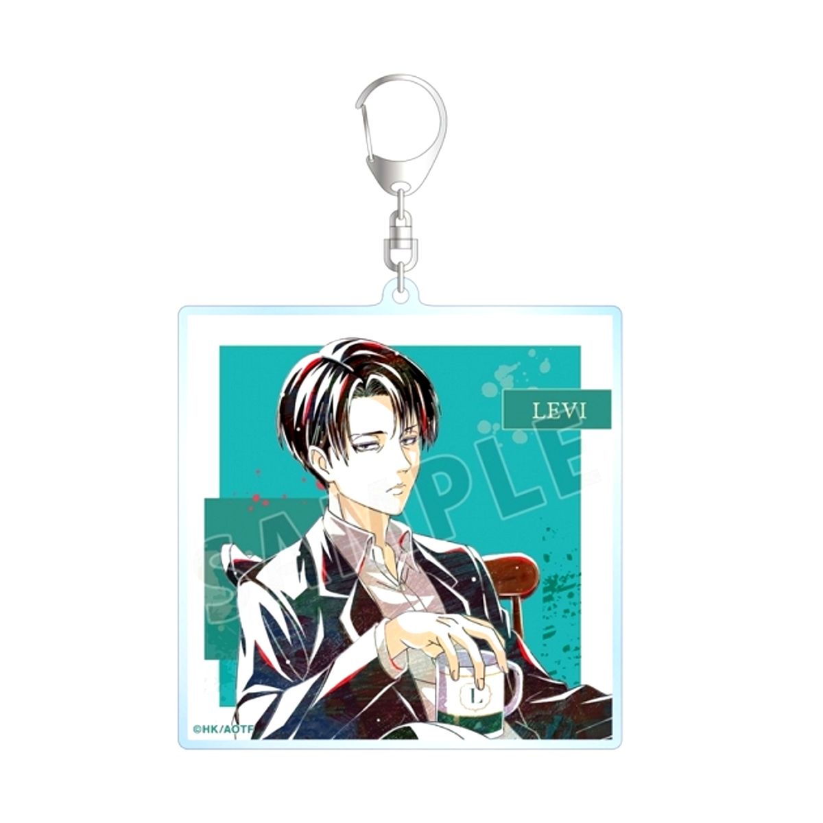 TV Anime Attack on Titan Newly Drawn Levi Tea Time ver. Ani-Art BIG Acrylic Keychain Goods - Keychain Resale [NEW]