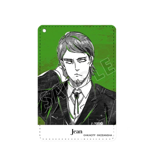 TV Anime Attack on Titan Jean Ani-Art BLACK LABEL 1 Pocket Pass case Goods - Pass case Resale [NEW]