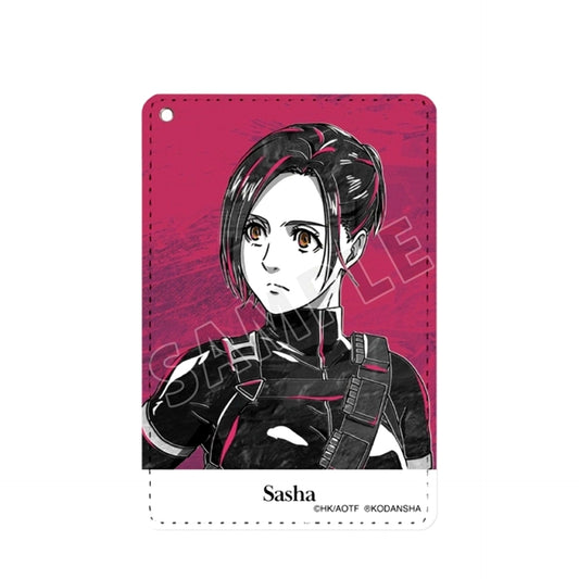 TV Anime Attack on Titan Sasha Ani-Art BLACK LABEL 1 Pocket Pass case Goods - Pass case Resale [NEW]