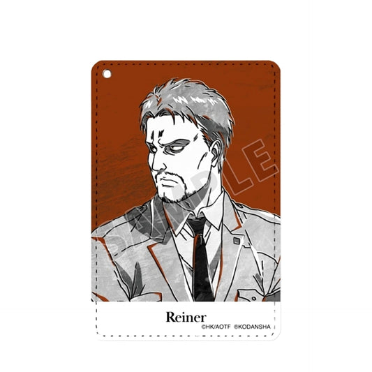 TV Anime Attack on Titan Liner Ani-Art BLACK LABEL 1 Pocket Pass case Goods - Pass case Resale [NEW]