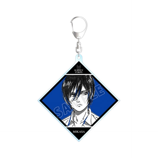 TV Anime Attack on Titan Mikasa Ani-Art BLACK LABEL BIG Acrylic Keychain Goods - Keychain Resale [NEW]