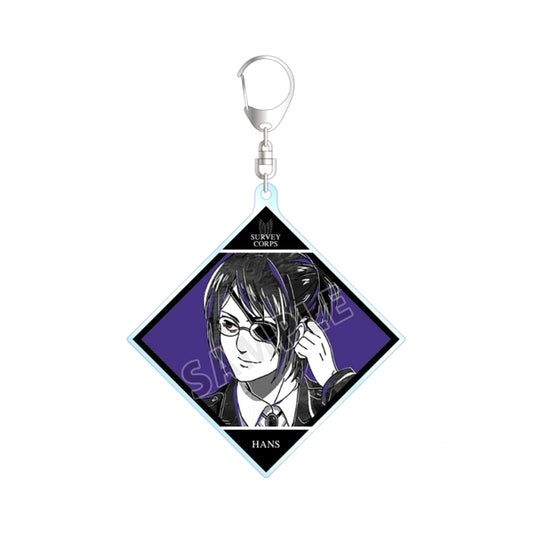 TV Anime Attack on Titan Hange Ani-Art BLACK LABEL BIG Acrylic Keychain Goods - Keychain Resale [NEW]