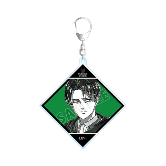 TV Anime Attack on Titan Levi Ani-Art BLACK LABEL BIG Acrylic Keychain Goods - Keychain Resale [NEW]