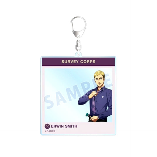 TV Anime Attack on Titan Newly Drawn Erwin Retro Style Fashion ver. SNS Style BIG Acrylic Keychain (Reissue) [NEW]