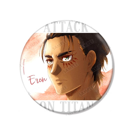 TV Anime Attack on Titan Ellen Ani-Art aqua label BIG Button Goods - Badge Resale [NEW]