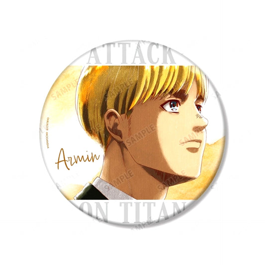 TV Anime Attack on Titan Armin Ani-Art aqua label BIG Button Goods - Badge Resale [NEW]