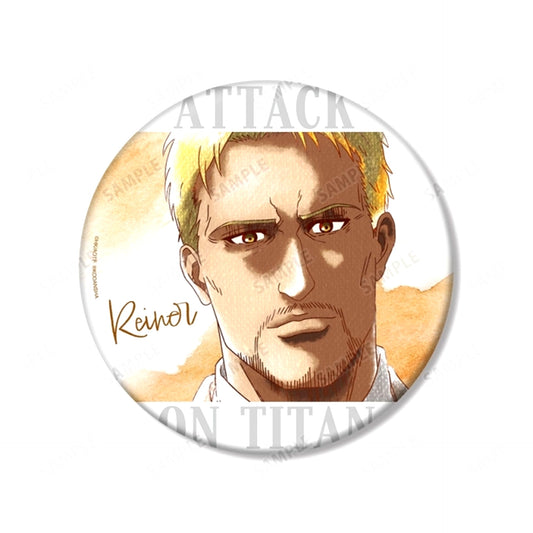 TV Anime Attack on Titan Liner Ani-Art aqua label BIG Button Goods - Badge Resale [NEW]