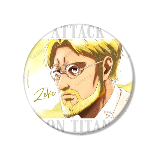 TV Anime Attack on Titan Sieg Ani-Art aqua label BIG Button Goods - Badge Resale [NEW]
