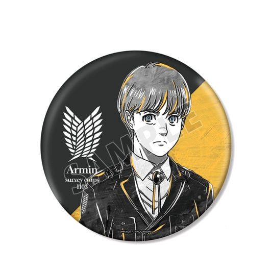 TV Anime Attack on Titan Armin Ani-Art BLACK LABEL BIG Button Goods - Badge Resale [NEW]