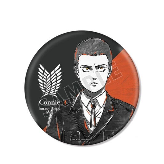 TV Anime Attack on Titan Connie Ani-Art BLACK LABEL BIG Button Goods - Badge Resale [NEW]