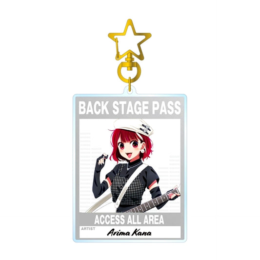Newly Drawn Kana Arima Rock Band ver. BIG Acrylic Keychain Goods - Keychain Oshi No Ko Resale [NEW]