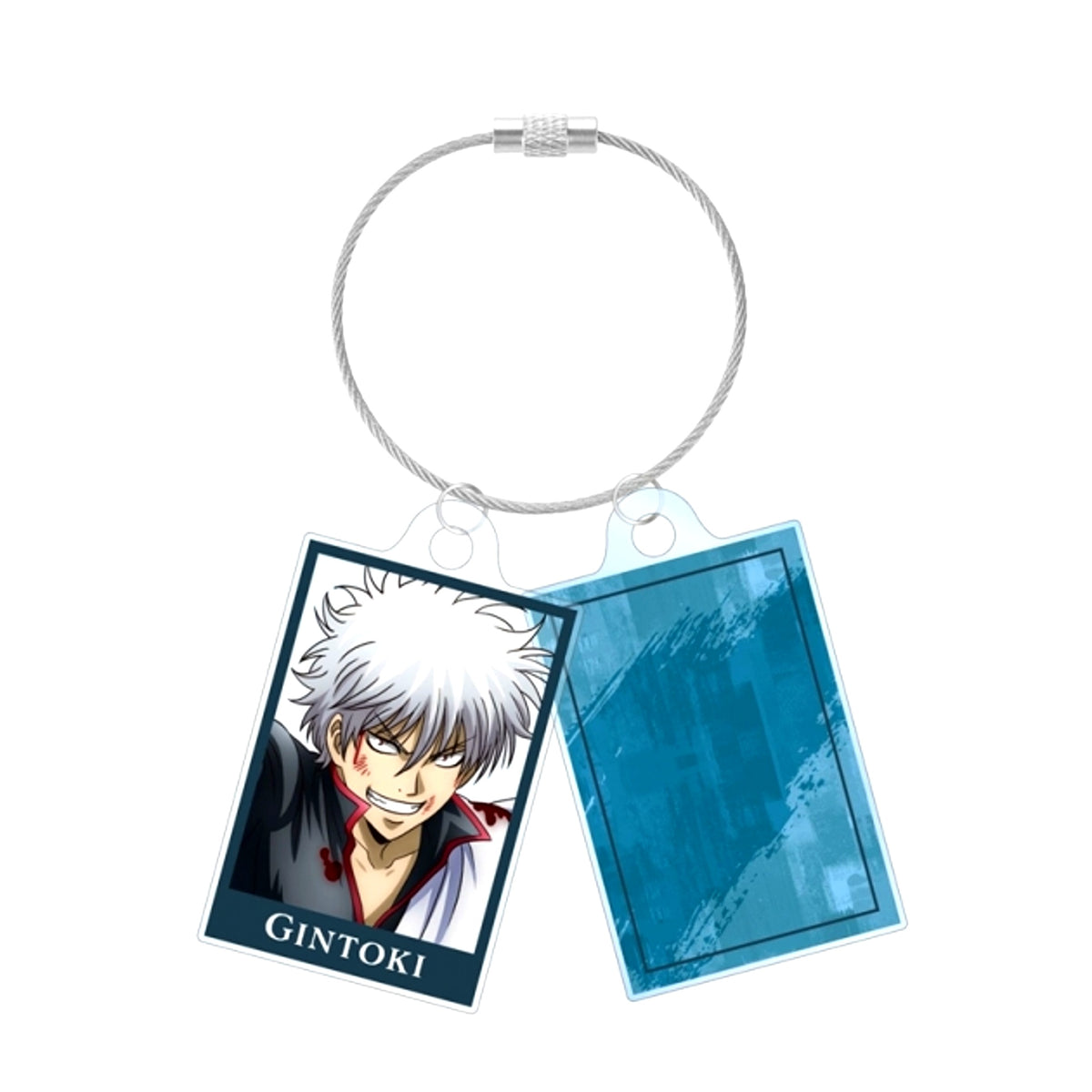 Gintama: Yoshiwara in Flames Newly Drawn Gintoki Sakata Into Battle ver. Double Wire Acrylic Keychain (Reissue) [NEW]