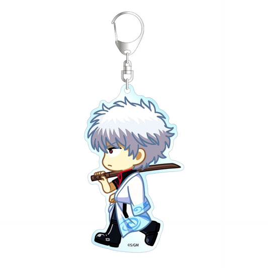 Gintama: Yoshiwara in Flames Gintoki Sakata Chibitoko BIG Acrylic Keychain Goods - Keychain Resale [NEW]