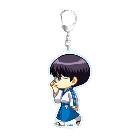 Gintama: Yoshiwara in Flames Shinpachi Shimura Chibitoko BIG Acrylic Keychain Goods - Keychain Resale [NEW]