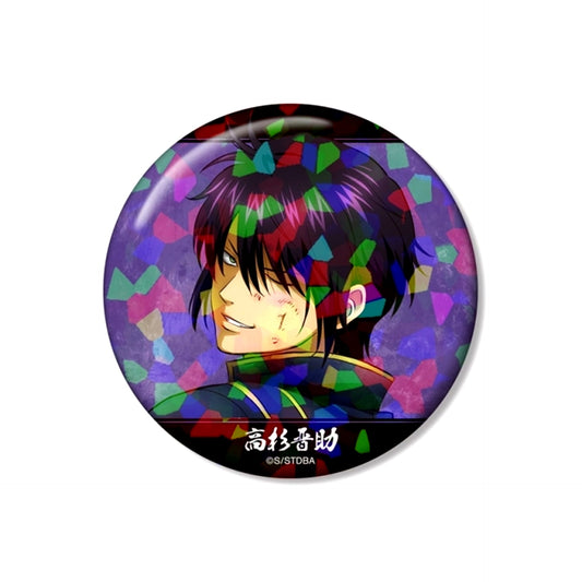Gintama Newly Drawn Shinsuke Takasugi Fighting Back ver. Vol.2 Hologram 75mm Can Badge (Reissue) [NEW]