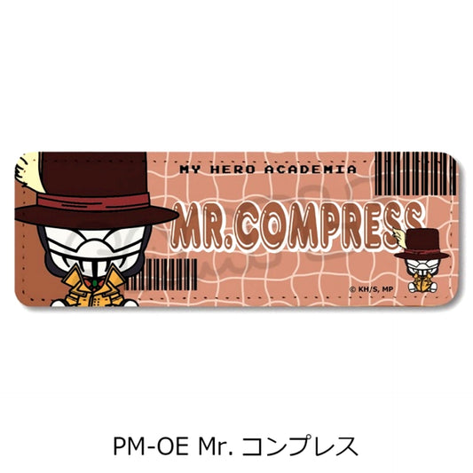 Anime My Hero Academia POTEmocho Vol.7 Leather Badge (Long) PM-OE (Mr. Compress) [NEW]
