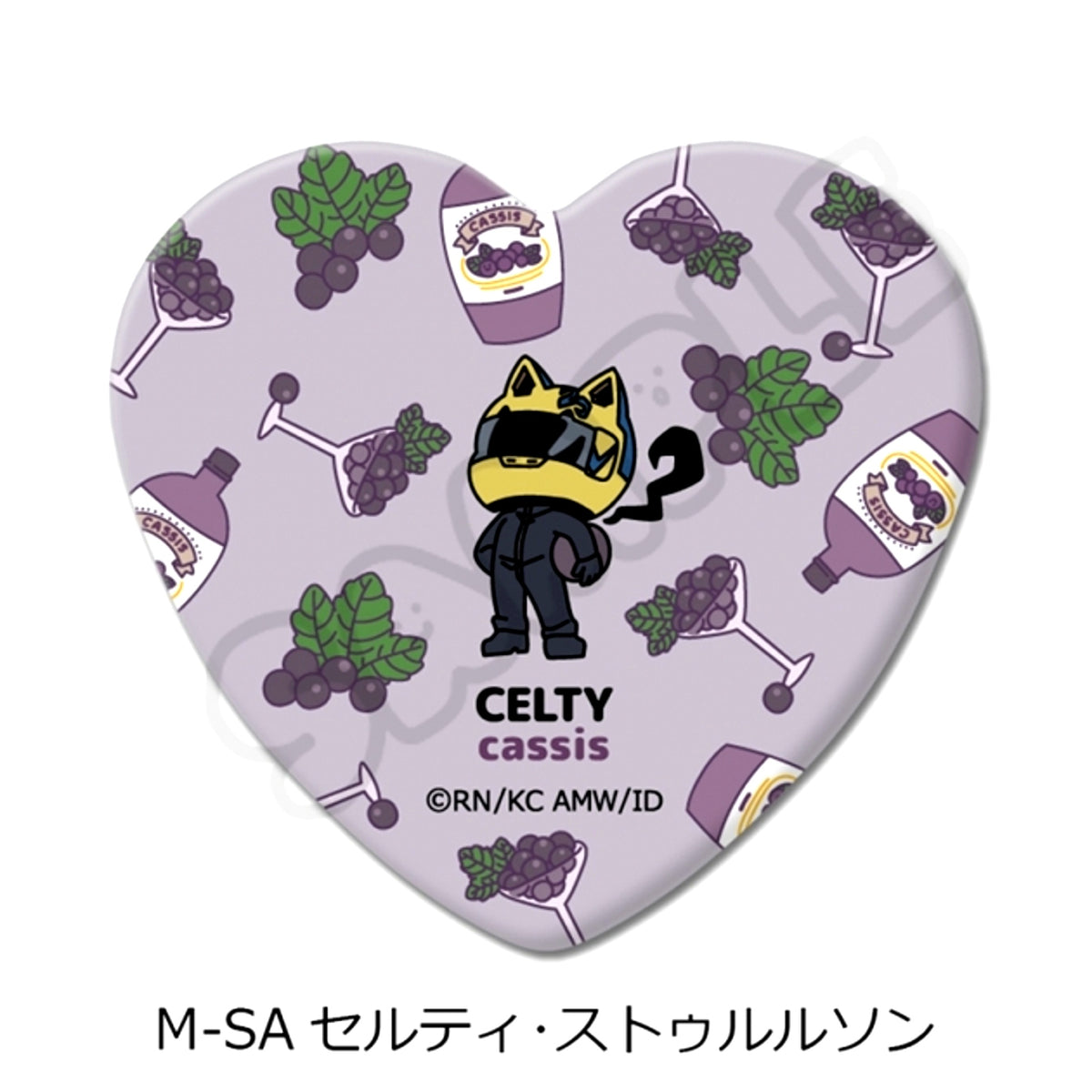 TV Anime Durarara!!x2 Vol.2 Heart-Shaped Can Badge M-SA (Celty Sturluson) [NEW]