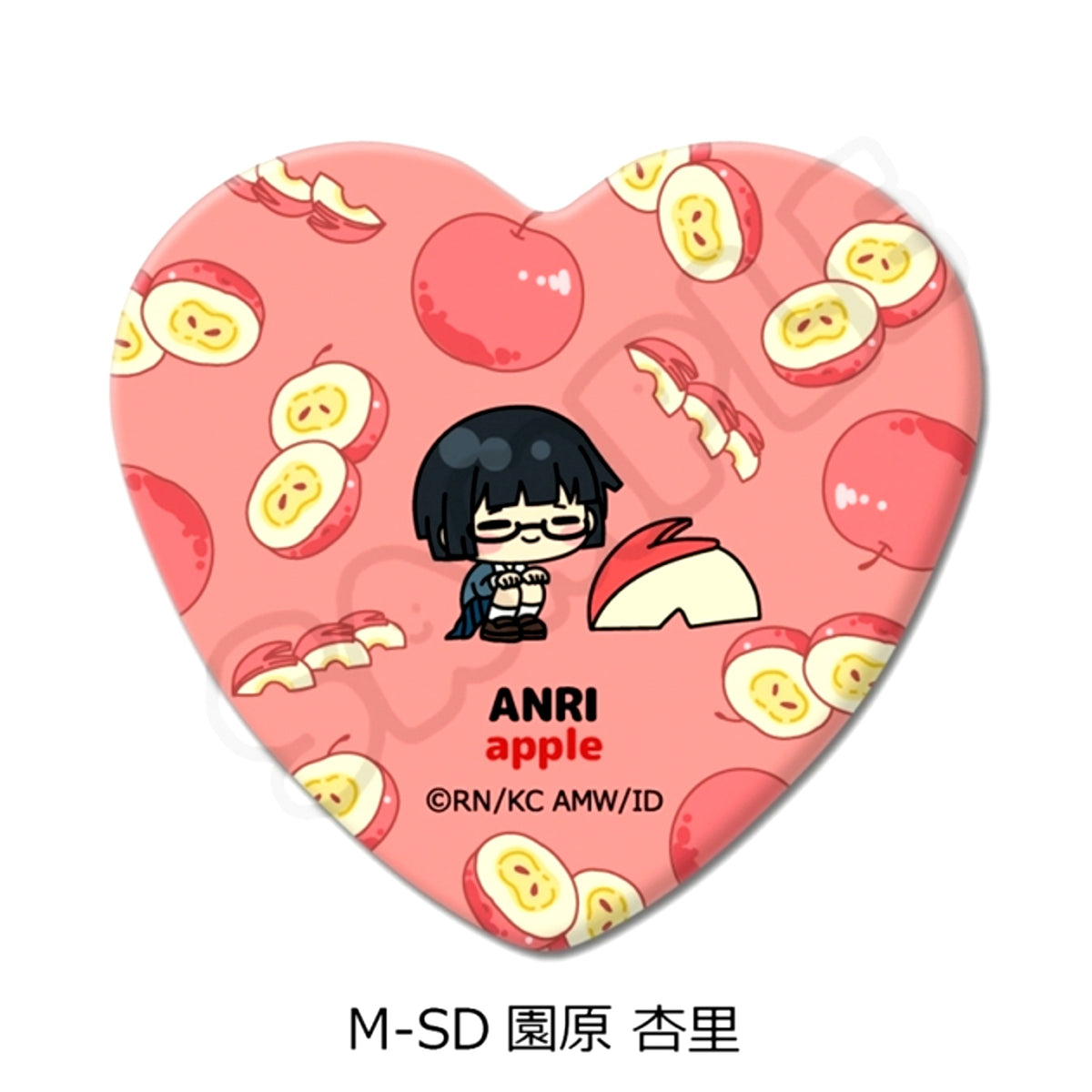 TV Anime Durarara!!x2 Vol.2 Heart-Shaped Can Badge M-SD (Anri Sonohara) [NEW]