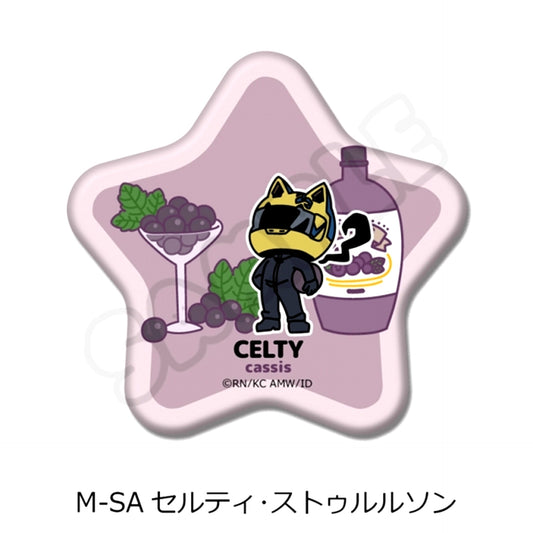 TV Anime Durarara!!x2 Vol.2 Star-Shaped Can Badge M-SA (Celty Sturluson) [NEW]
