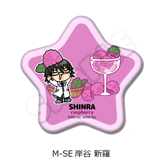 TV Anime Durarara!!x2 Vol.2 Star-Shaped Can Badge M-SE (Shinra Kishitani) [NEW]