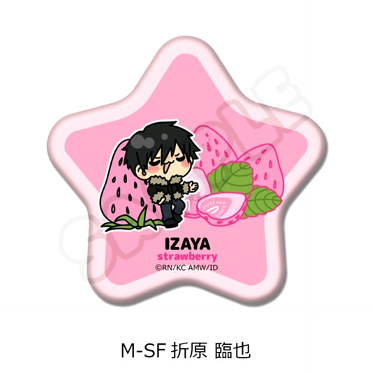 TV Anime Durarara!!x2 Vol.2 Star-Shaped Can Badge M-SF (Izaya Orihara) [NEW]