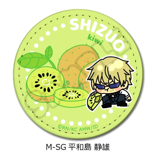 TV Anime Durarara!!x2 Vol.2 Leather Badge (Round) M-SG (Shizuo Heiwajima) [NEW]
